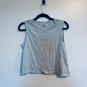 Gap light blue tank top cropped size small